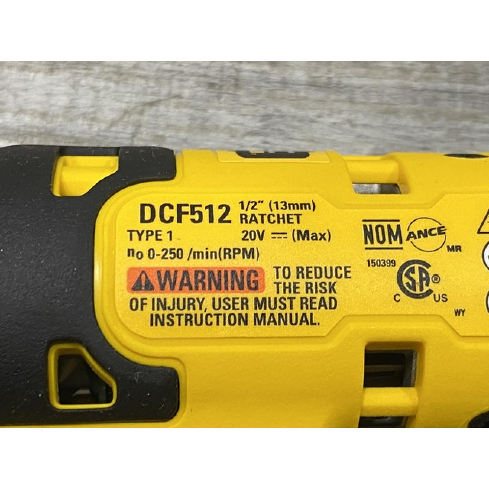 AS-IS DEWALT ATOMIC 20V MAX Cordless 1/2 in. Ratchet (Tool Only)
