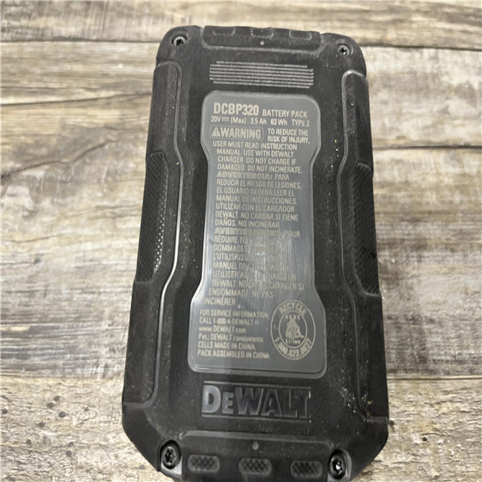 AS-IS DEWALT 20V MAX XR POWERSTACK Lithium-Ion Battery Starter Kit with 3.5Ah Battery and Charger