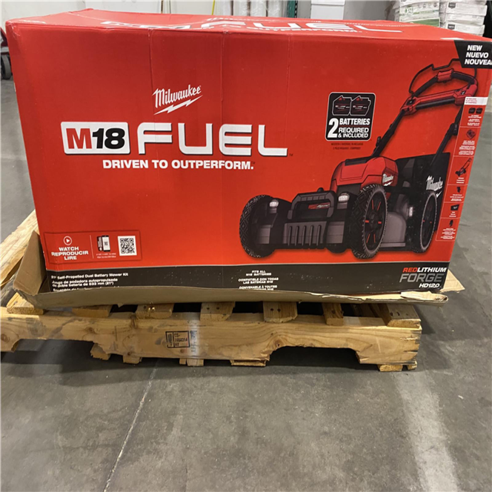 NEW- M18 FUEL Brushless Cordless 21 in. Walk Behind Dual Battery Self-Propelled Mower W/(2) 12.0Ah Battery and Rapid Charger