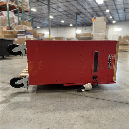 DALLAS LOCATION - AS-IS MILWAUKEE High Capacity 61 in. W x 22.1 in D 11-Drawer Mobile Workbench Cabinet with Solid Wood Top and Pegboard