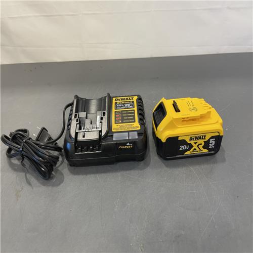 AS-IS - DEWALT 20-Volt Maximum XR 5.0 Ah Battery Pack and Charger