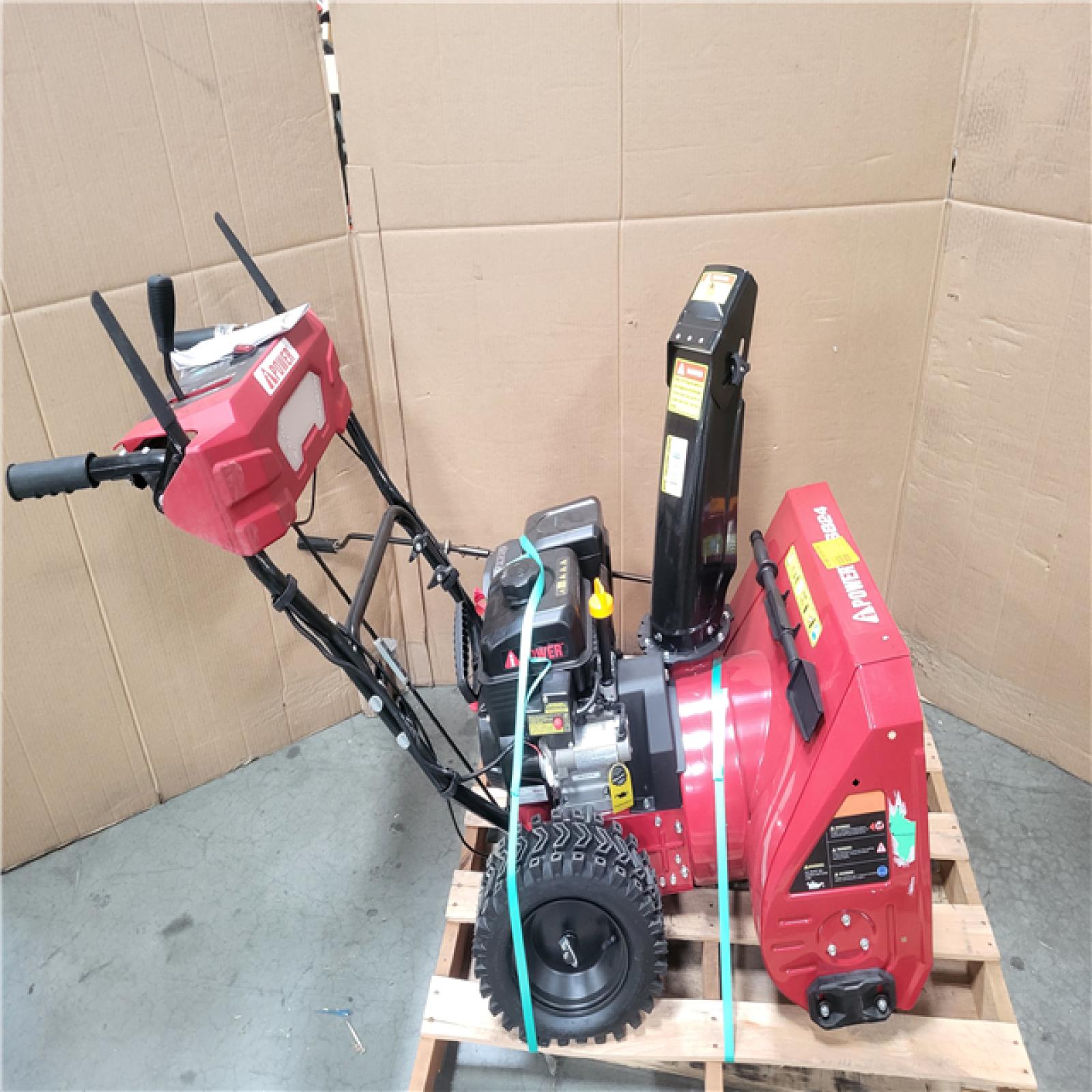 CALIFORNIA AS-IS LIKE NEW I-POWER 24 in. 212 Cc Self Propelled 2-Stage Gas Snow Blower with Electric Start and LED Light for Side Walk Driveway