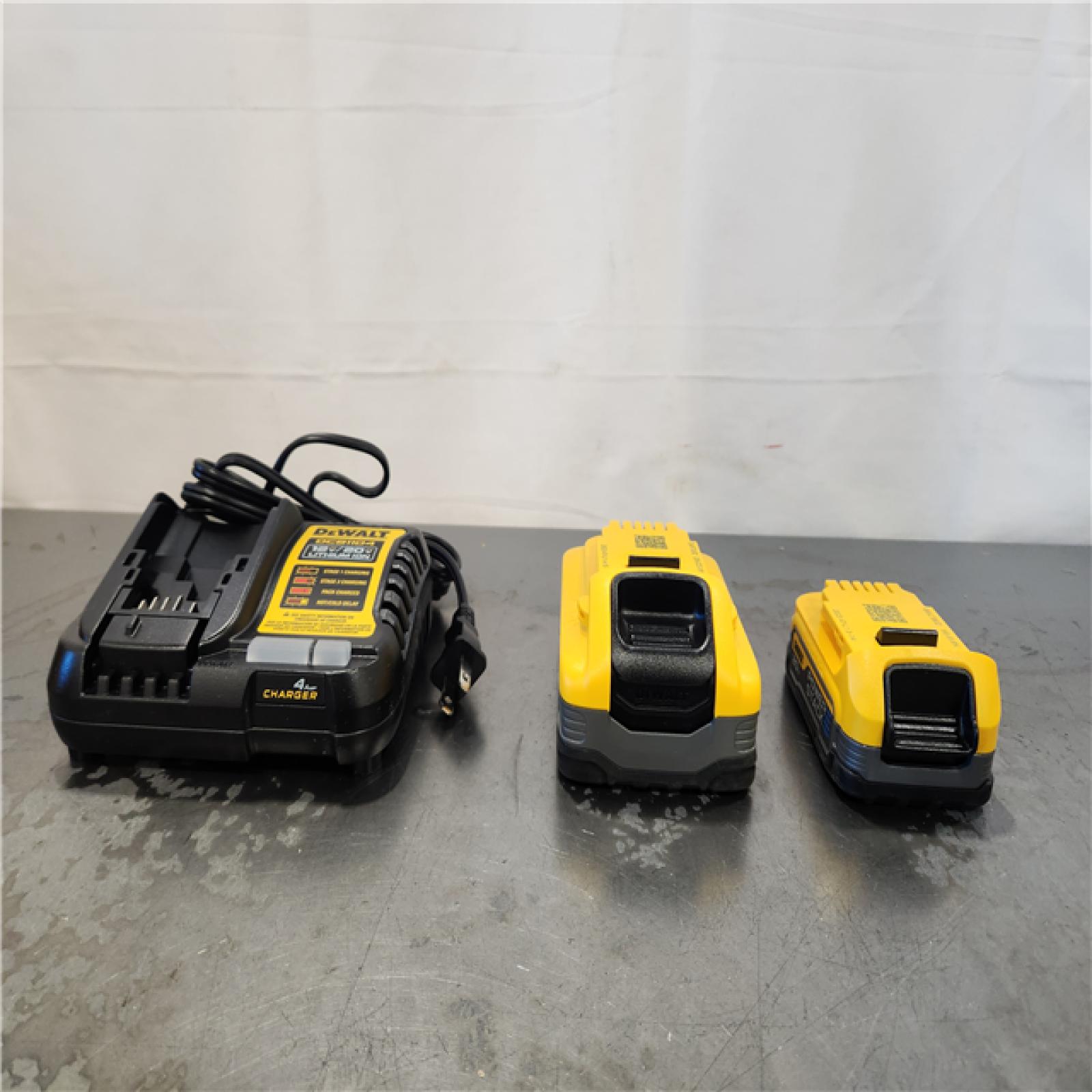 AS-IS- DeWalt 20V MAX POWERSTACK DCBP315-2C Lithium-Ion 1.7Ah and 5Ah Battery and Charger Starter Kit