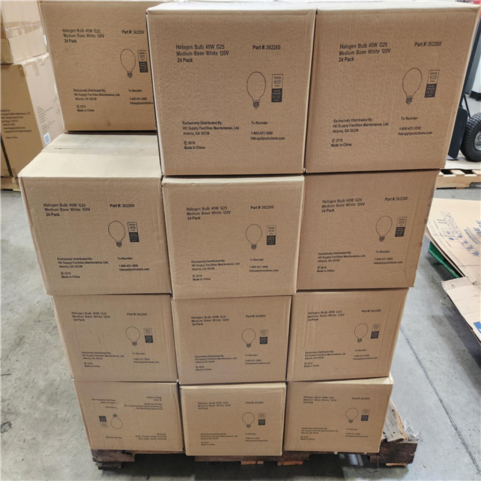 Phoenix Location NEW Halogen Bulb 40W G25 Medium Base White 120V 24 Pack (47 Total)
