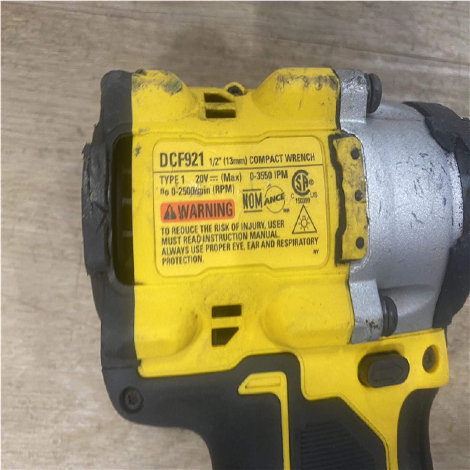 AS-IS DEWALT ATOMIC 20V MAX Cordless Brushless 1/2 in. Variable Speed Impact Wrench (Tool Only)