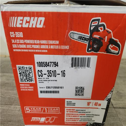 Phoenix AS-IS ECHO 16 in. 34.4 cc Gas 2-Stroke Engine Rear Handle Chainsaw