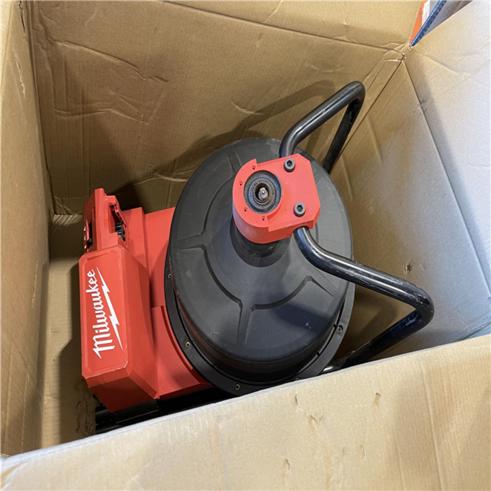 AS-IS - Milwaukee M18 18V Lithium-Ion 3/8 in. X 75 Ft. Cable Cordless Drain Cleaning Drum Machine Kit