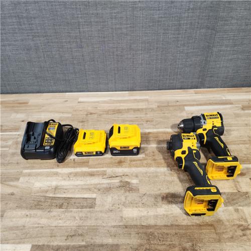 HOUSTON LOCATION - AS-IS DEWALT 2 TOOL COMBO KIT W/ (2) BATTERY & CHARGER