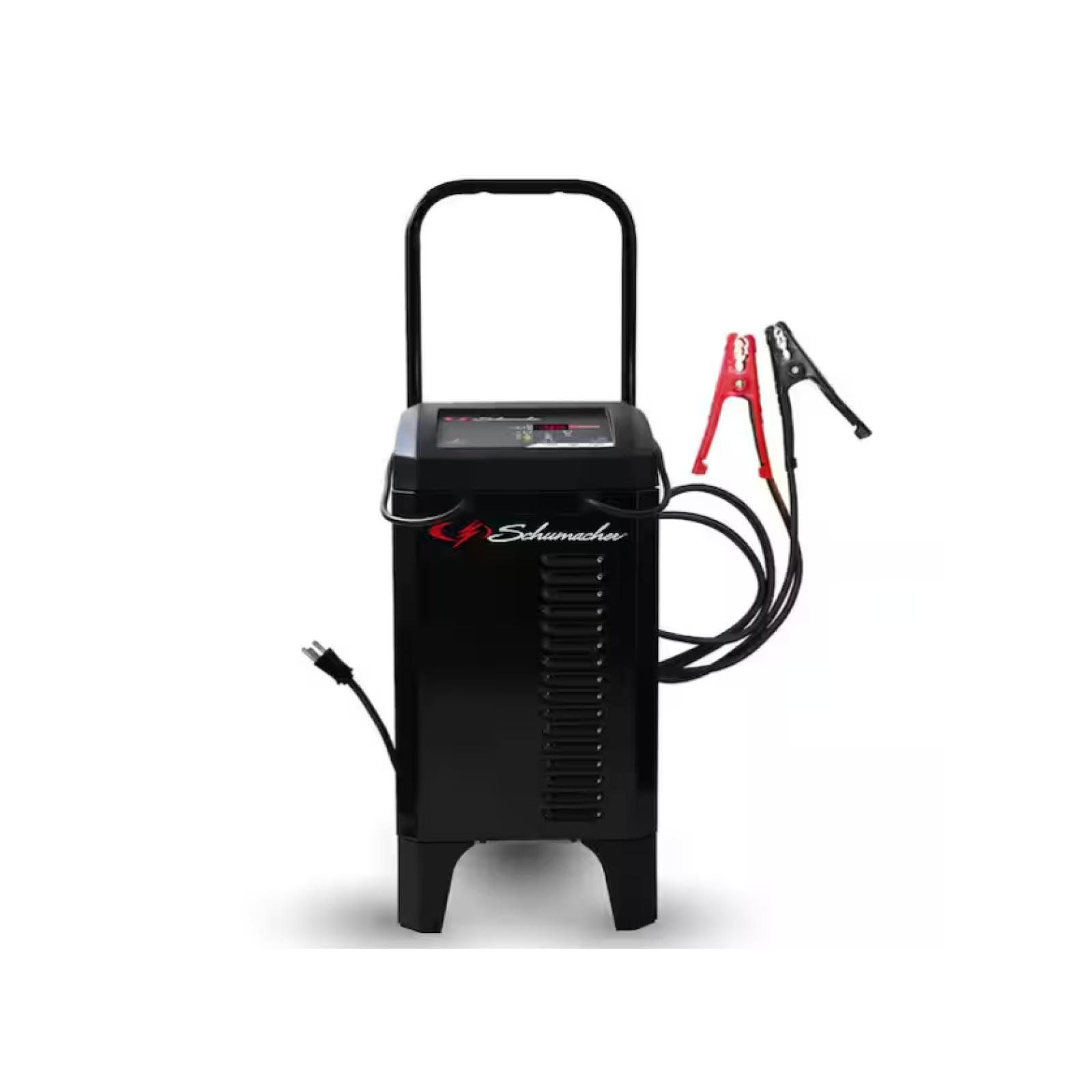 DALLAS LOCATION - Schumacher Electric Automotive 6-Volt and 12-Volt 200 Amp Fully Automatic Wheeled Jump Starter and Battery Charger with 40 Amp Boost