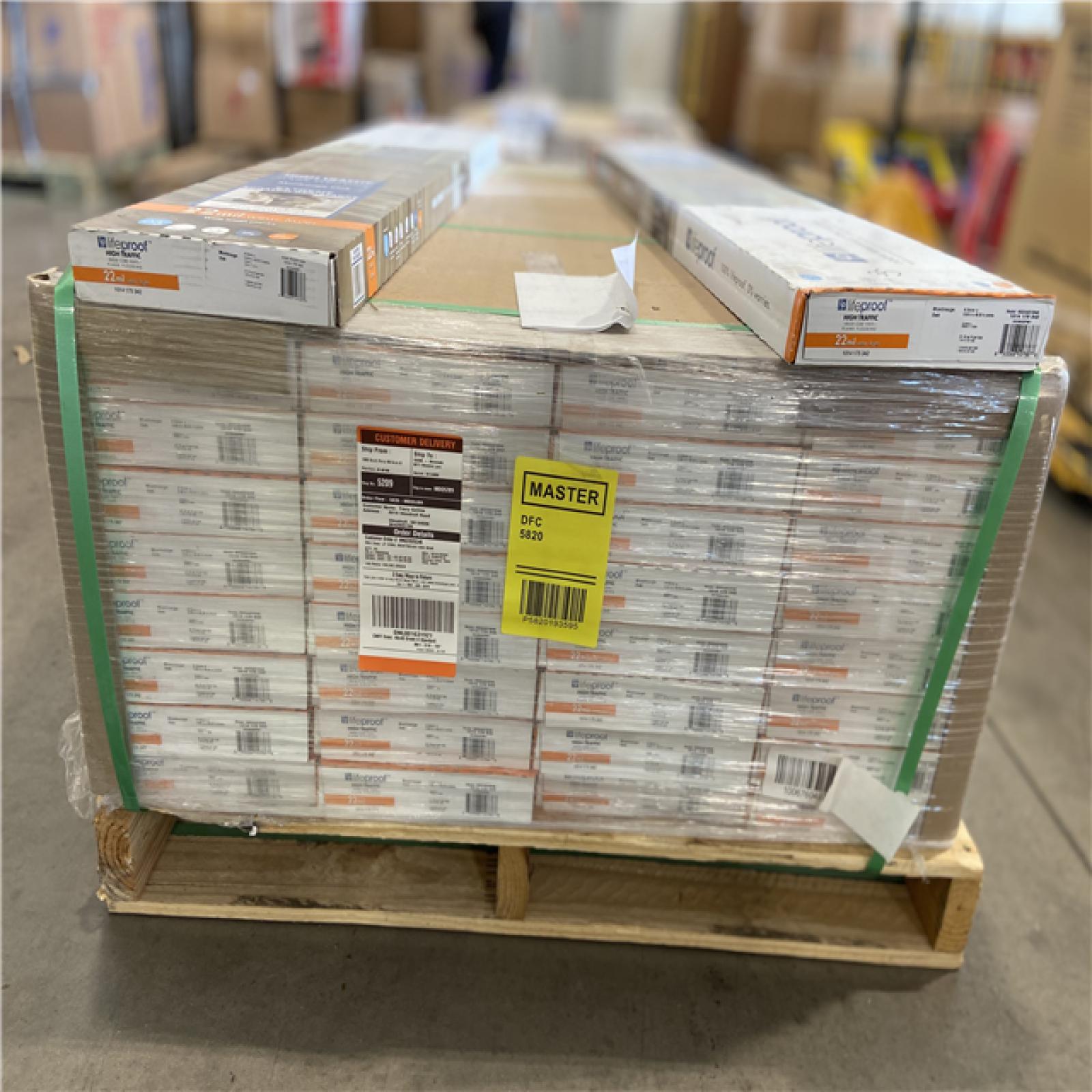 DALLAS LOCATION - Lifeproof Montrouge Oak 22 MIL x 9.06 in. W x 48.03 in. L Click Lock Waterproof Vinyl Plank Flooring (21.15 sq. ft. /Case) - 34 CASES