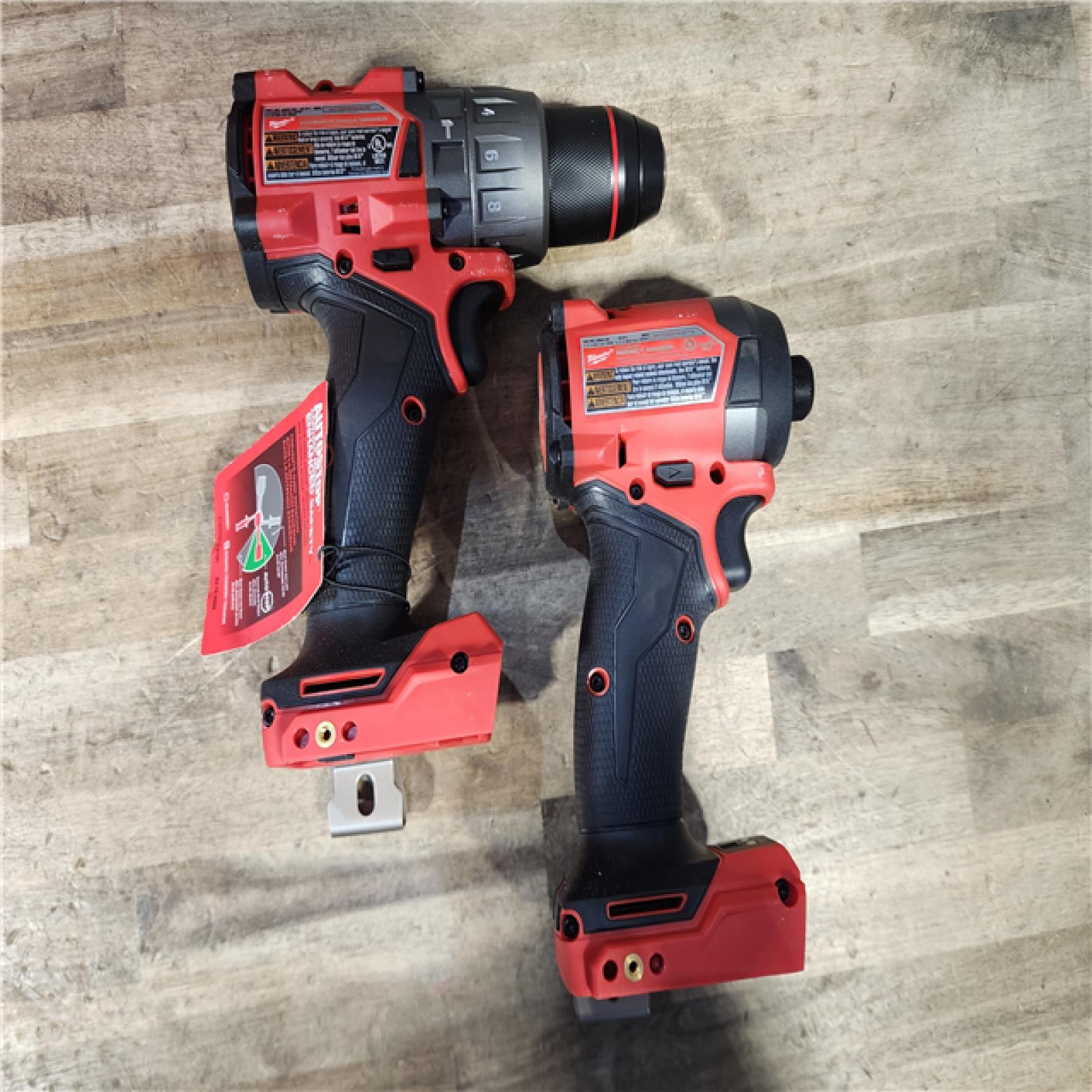 HOUSTON LOCATION - AS-IS Milwaukee M18 FUEL 18V Lithium-Ion Brushless Cordless Hammer Drill and Impact Driver Combo Kit