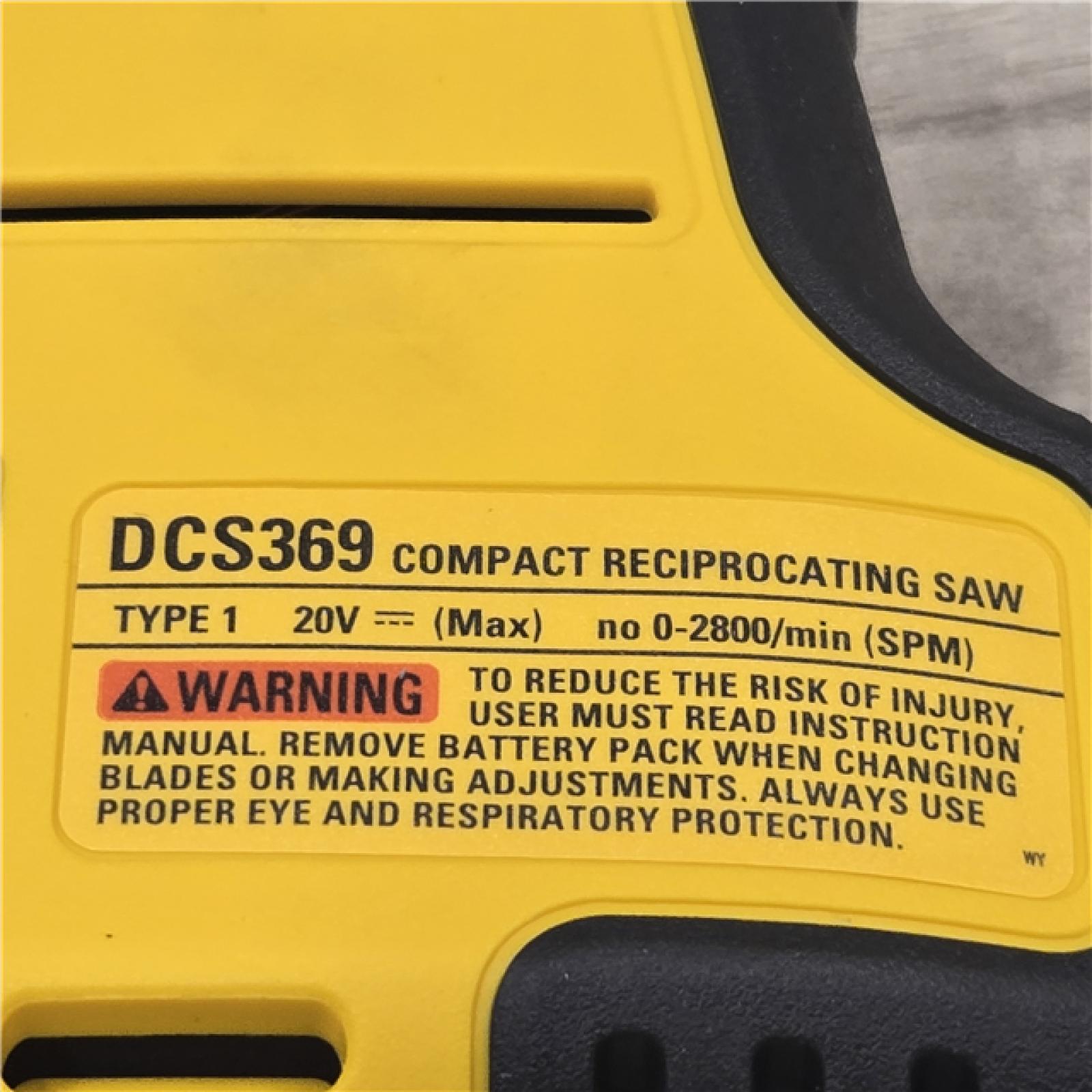 AS-IS Dewalt ATOMIC 20V MAX Cordless One-Handed Reciprocating Saw (Tool Only)