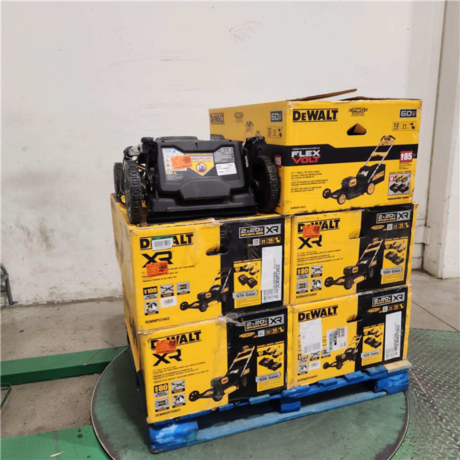 Dallas Location - As-Is DEWALT Lawn Mower Pallet