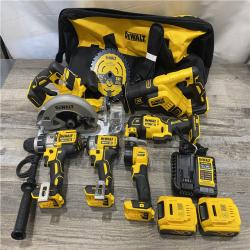 AS-IS DEWALT 20V MAX Cordless 6 Tool Combo Kit