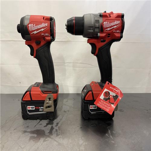 AS-IS - Milwaukee M18 FUEL 18V Lithium-Ion Brushless Cordless Hammer Drill and Impact Driver Combo Kit (2-Tool) with 2 Batteries
