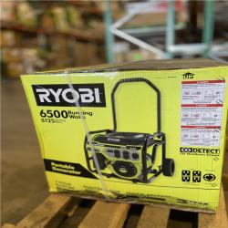 DALLAS LOCATION - RYOBI 6500-Watt Gasoline Powered Portable Generator with CO Detect Shutdown Sensor