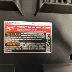AS-IS Milwaukee M18 18V Lithium-Ion PACKOUT 6-Port Rapid Charger