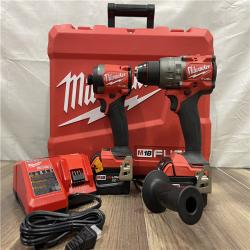 AS-IS Milwaukee M18 FUEL 18V Lithium-Ion Brushless Cordless Hammer Drill and Impact Driver Combo Kit