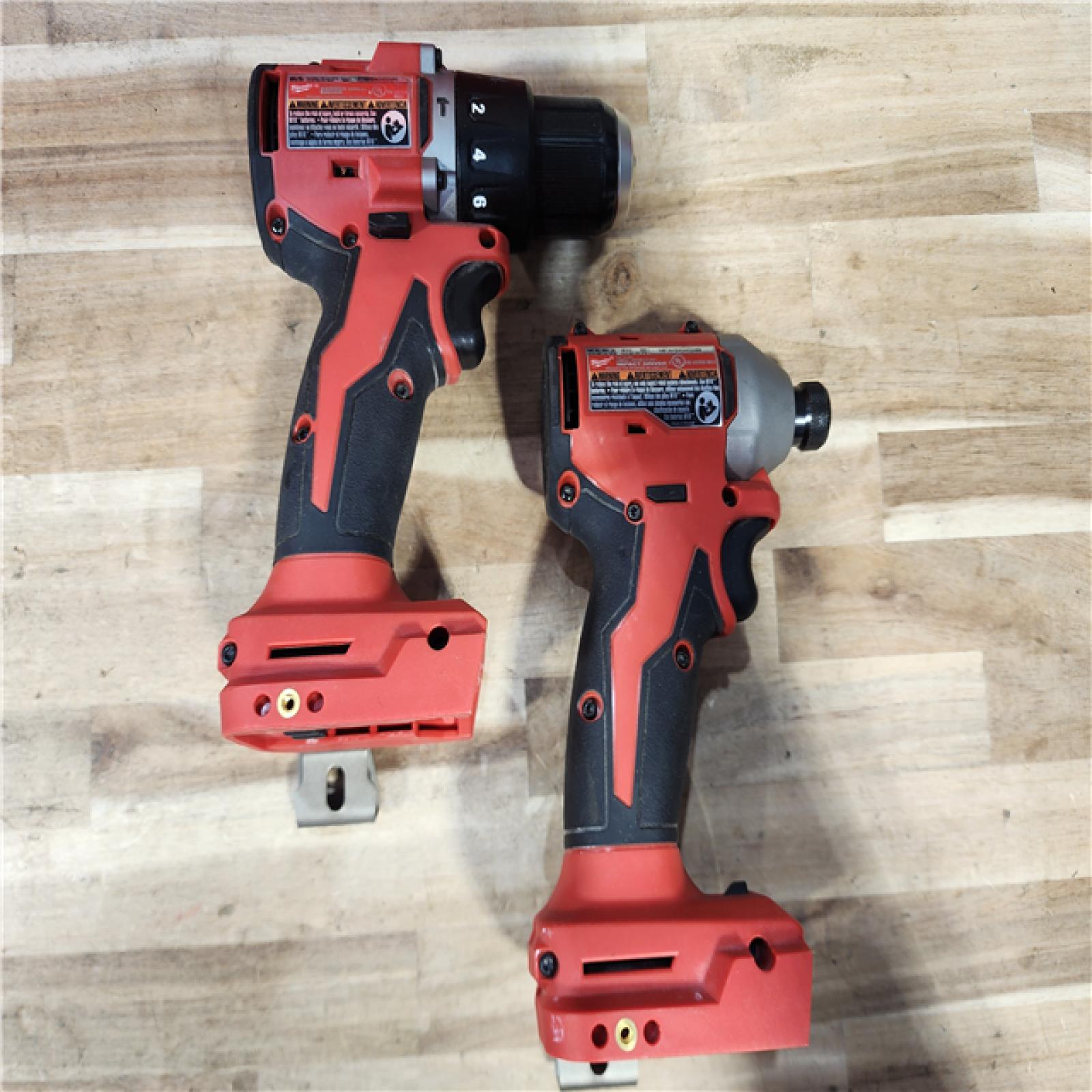 HOUSTON LOCATION - AS-IS Milwaukee 18-Volt Lithium-Ion Brushless Cordless Compact Hammer Drill/Impact Combo Kit