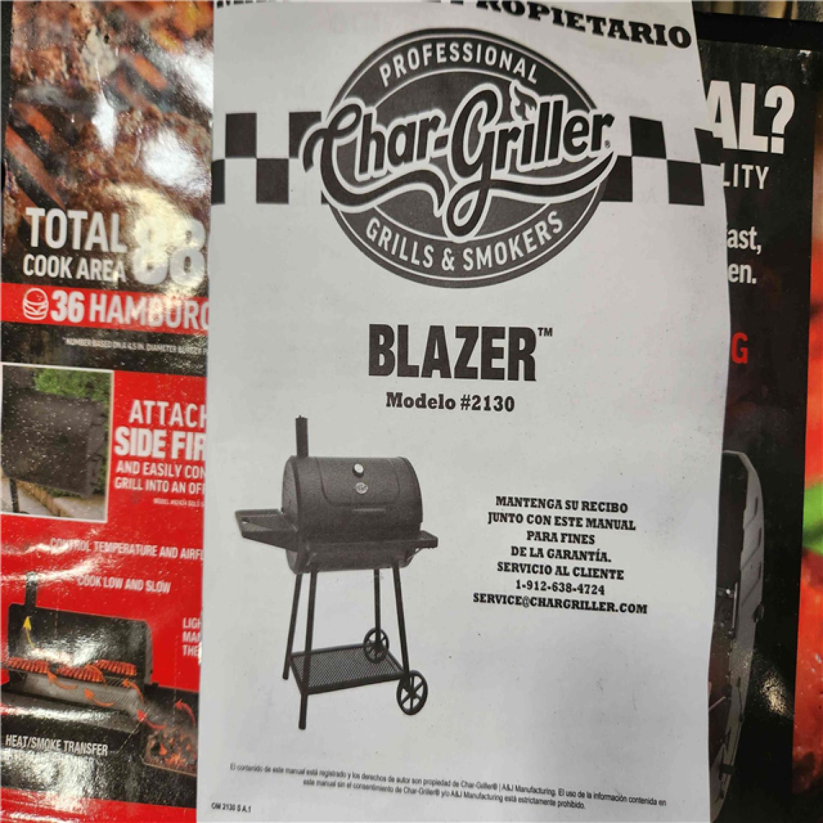 Phoenix Location Good Condition Char-Griller Blazer Charcoal Grill in Black
