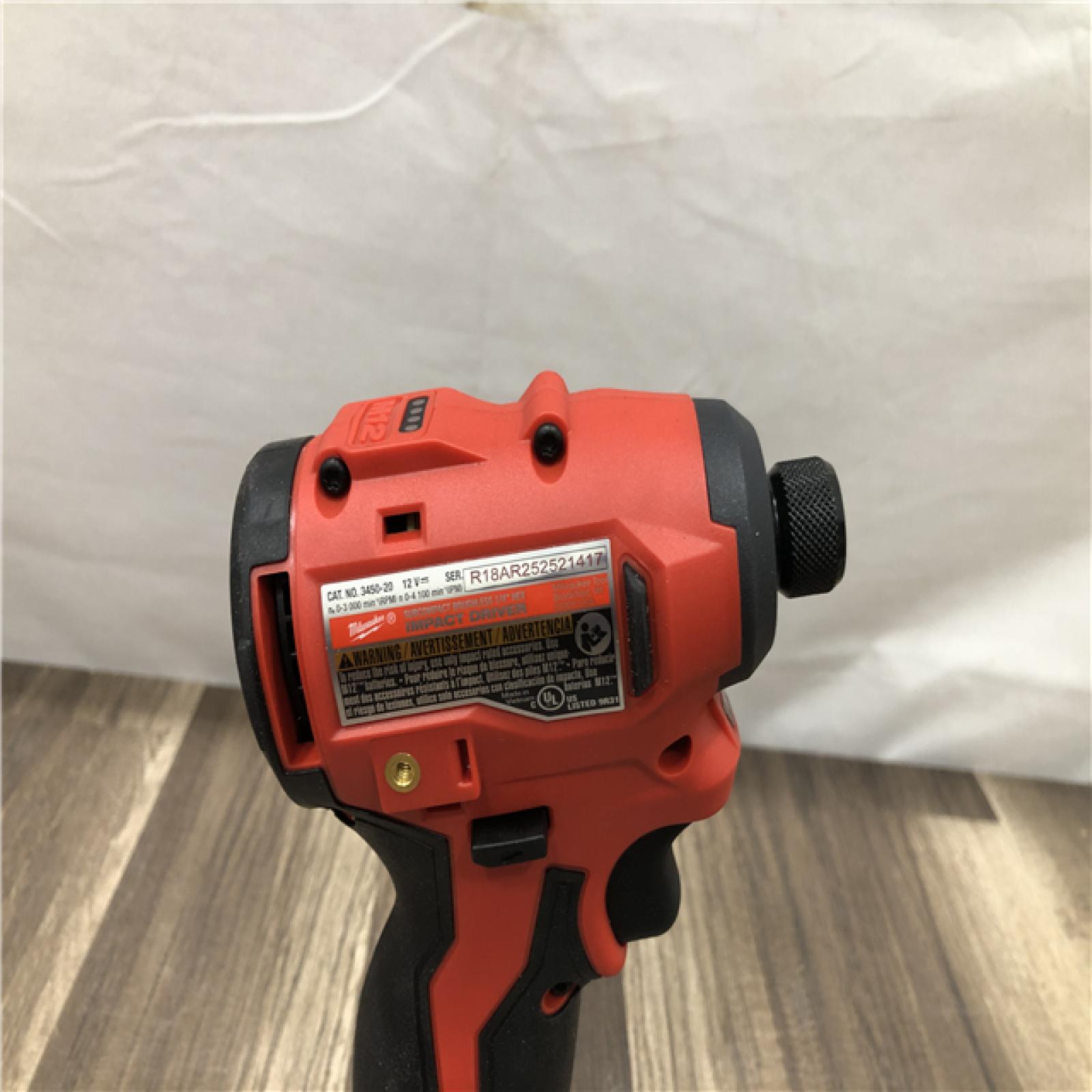 AS-IS Milwaukee 12-Volt Lithium-Ion Brushless Cordless Subcompact Drill and Impact Driver Combo Kit