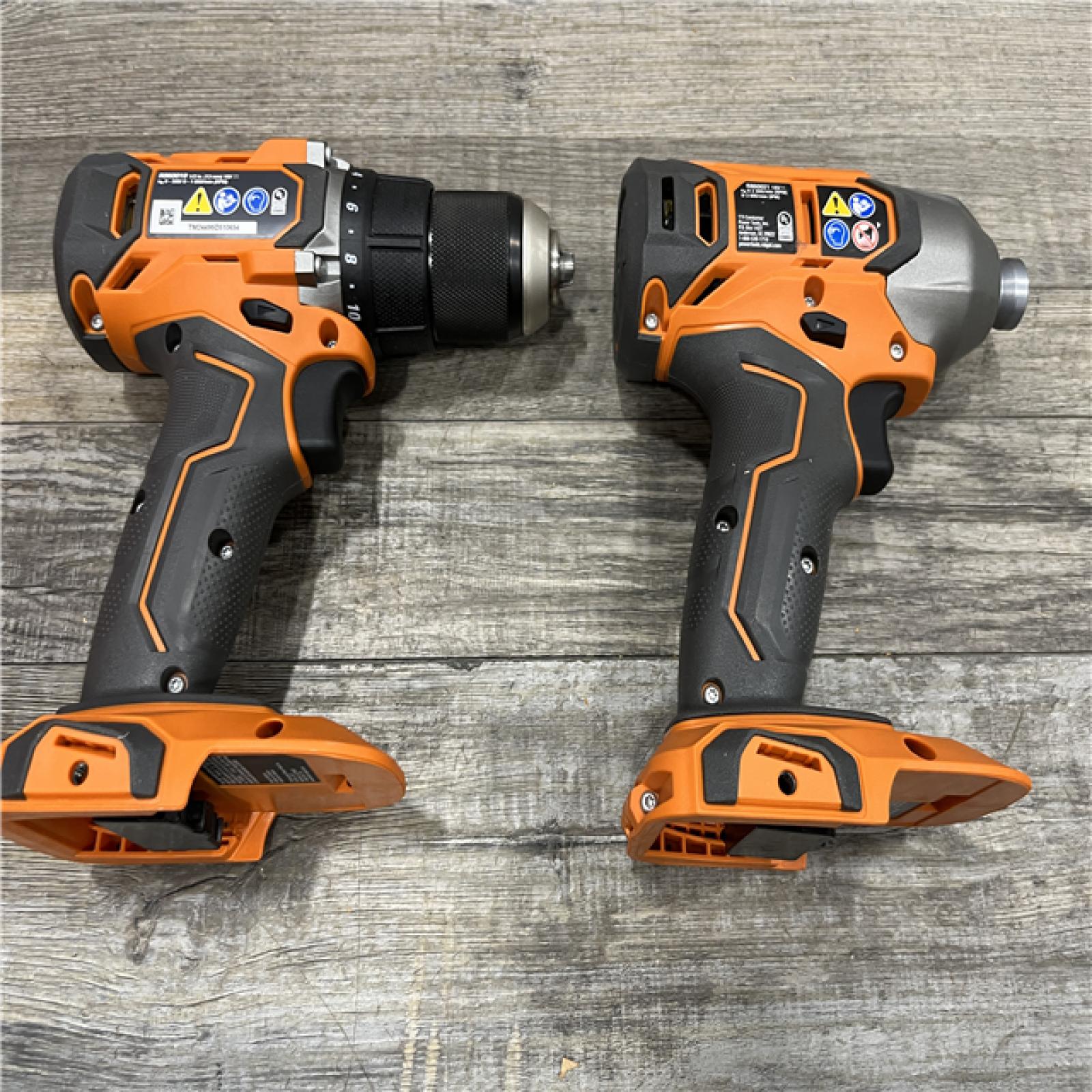 AS-IS RIDGID 18V Cordless Drill/Driver  Impact Driver 2-Tool Combo Ki