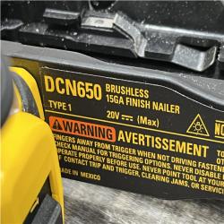 AS-IS DEWALT Cordless 20V MAX XR Angled Finish Nailer (Tool Only)