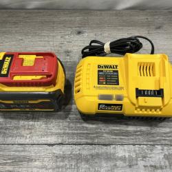 AS-IS DEWALT 20V/60V MAX FLEXVOLT Lithium-Ion 9.0Ah Battery and Charger Starter Kit