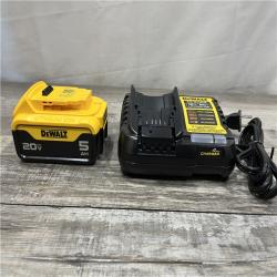AS-IS DEWALT 20V MAX Lithium-Ion 5.0 Ah Battery and Charger