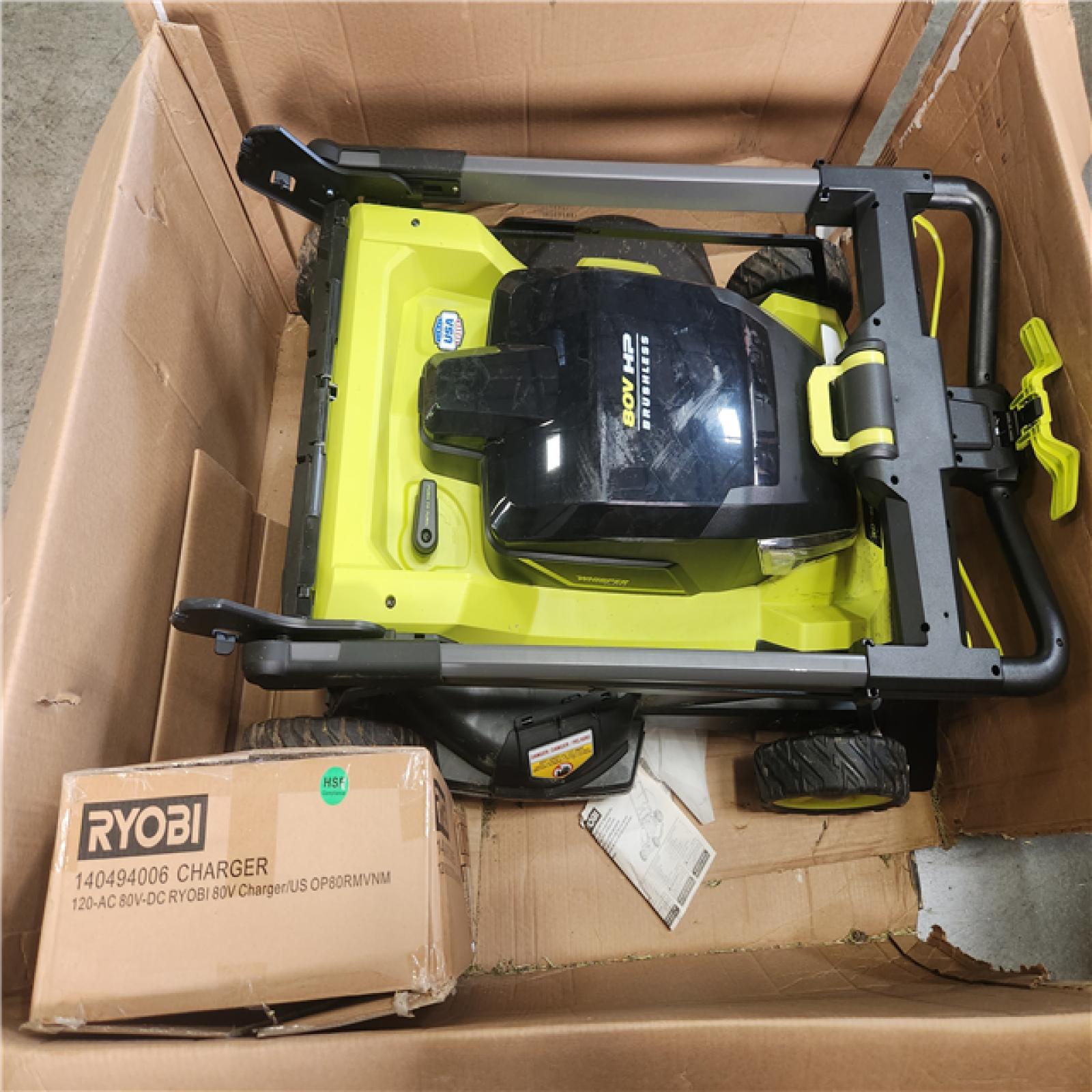 Phoenix RYOBI 80V HP Brushless Battery Cordless Electric 30 in. Multi-Blade Lawn Mower with Battery and Charger