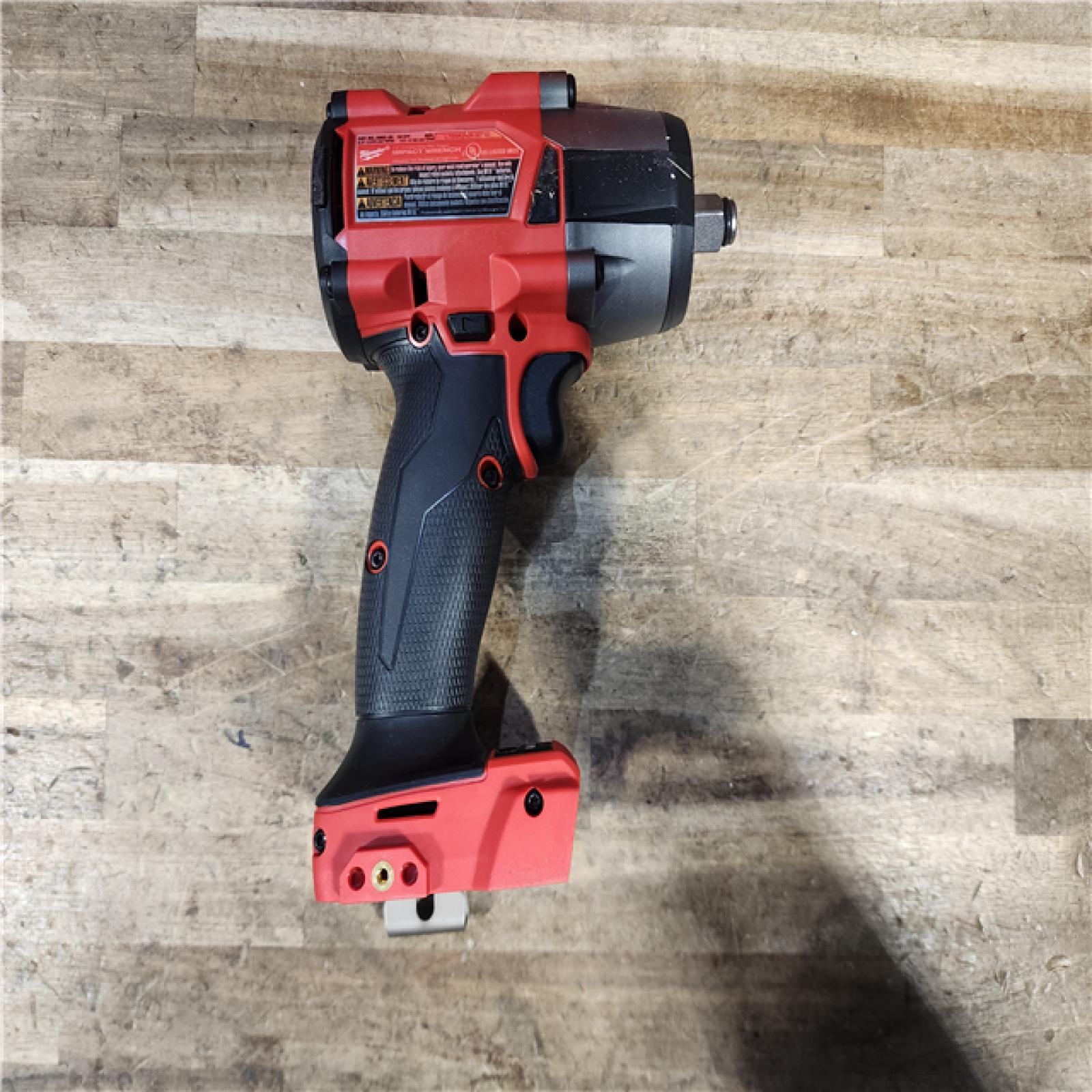 HOUSTON LOCATION - AS-IS Milwaukee M18 18V Fuel 1/2  Mid-Torque Impact Wrench Cordless Lithium-Ion Brushless with Friction Ring 2962-20 (TOOL ONLY)
