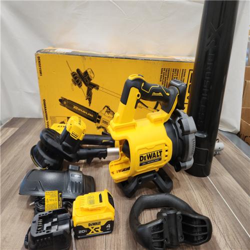 AS-IS DeWalt 20V MAX DCKO215M1 13 in. 20 V Battery Blower/Trimmer Kit (Battery & Charger)