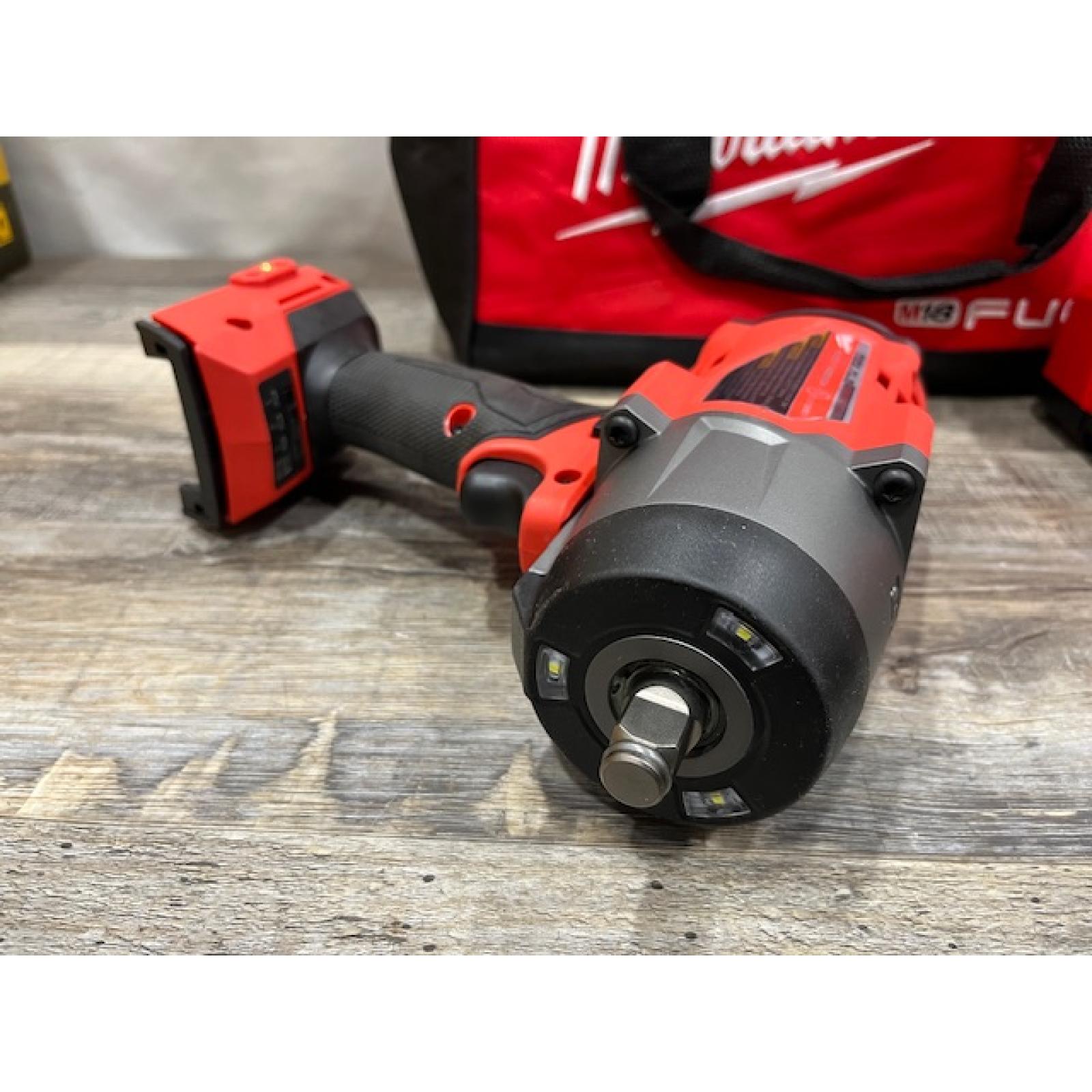 AS-IS Milwaukee FUEL 18V Lithium-Ion Brushless Cordless 1/2 in. Impact Wrench w/Friction Ring Kit