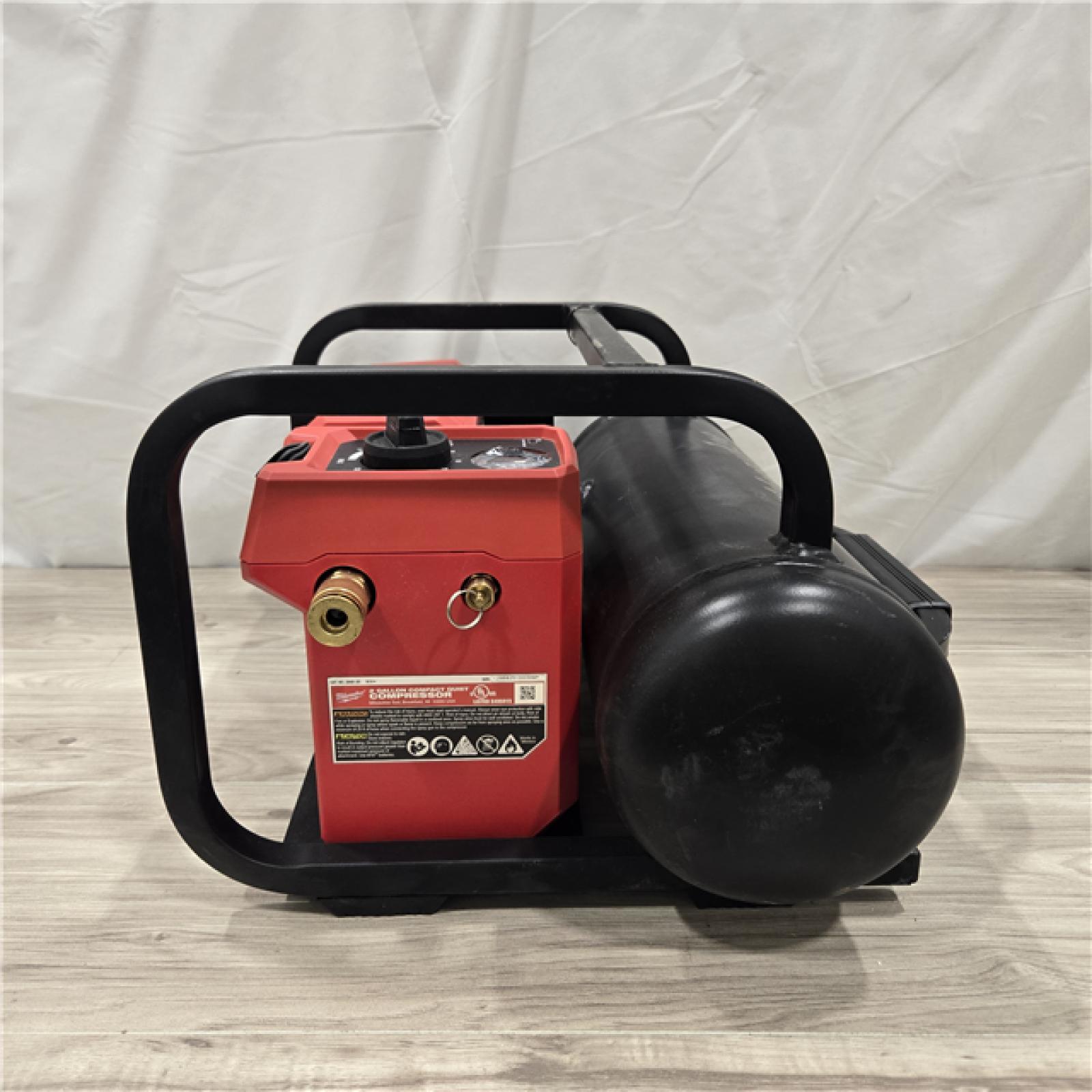 AS-IS Milwaukee FUEL 18V Cordless 2 Gal. Electric Compact Quiet Compressor (Tool-Only)