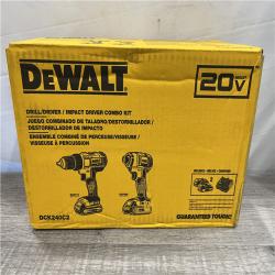 AS-IS DEWALT 20V MAX Cordless Drill/Impact 2 Tool Combo Kit