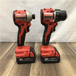 AS-IS Milwaukee 18V Lithium-Ion Brushless Cordless Compact Drill/Impact Combo Kit