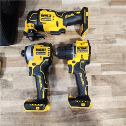 HOUSTON LOCATION - AS-IS DEWALT ATOMIC 20-Volt Lithium-Ion Cordless Brushless (3-Tool) Combo Kit