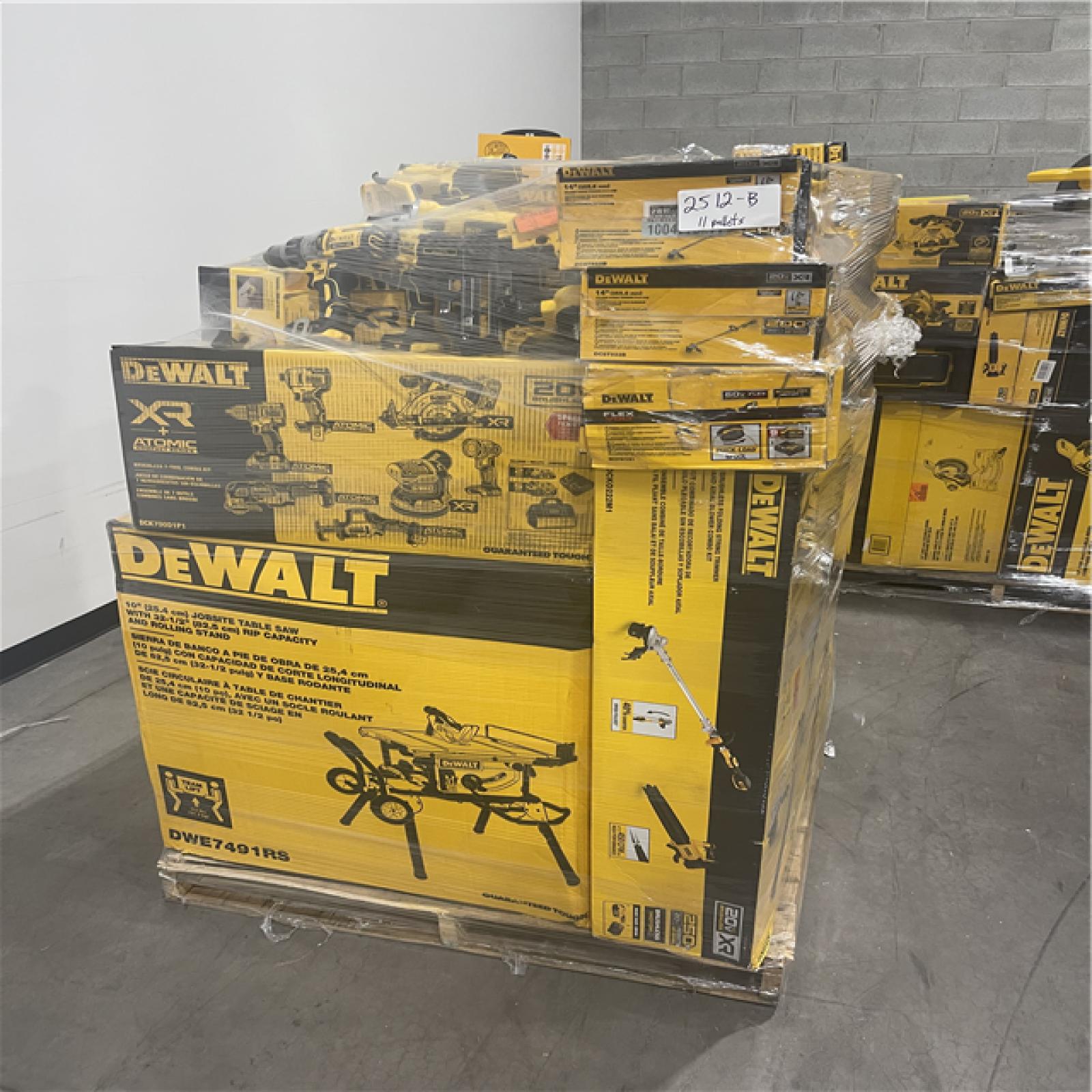 Pittston Location As-Is Power Tools Partial Truckload (11 pallets) 2515-B