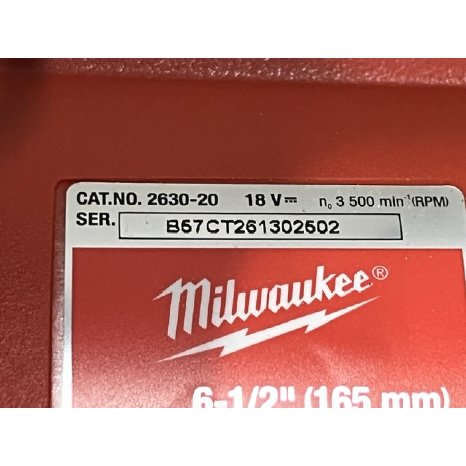 AS-IS Milwaukee 18V Lithium-Ion Cordless 6-1/2 in. Circular Saw (Tool-Only)