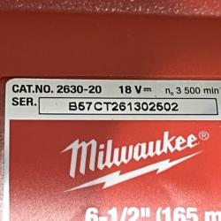 AS-IS Milwaukee 18V Lithium-Ion Cordless 6-1/2 in. Circular Saw (Tool-Only)