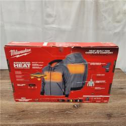 NEW! Milwaukee M12 12V Carbon Fiber Heated Gray Hoodie Kit (Large)