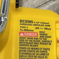 AS-IS DEWALT 20V MAX Cordless Brushless 6-1/2 in. Sidewinder Style Circular Saw (Tool Only)