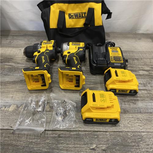 AS-IS DEWALT ATOMIC 20-Volt MAX Lithium-Ion Cordless Combo Kit