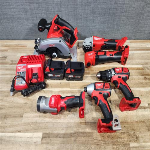 HOUSTON LOCATION - AS - IS M18 18-Volt Lithium-Ion Cordless Combo Kit (6-Tool) with 2-Batteries  Charger and Tool Bag