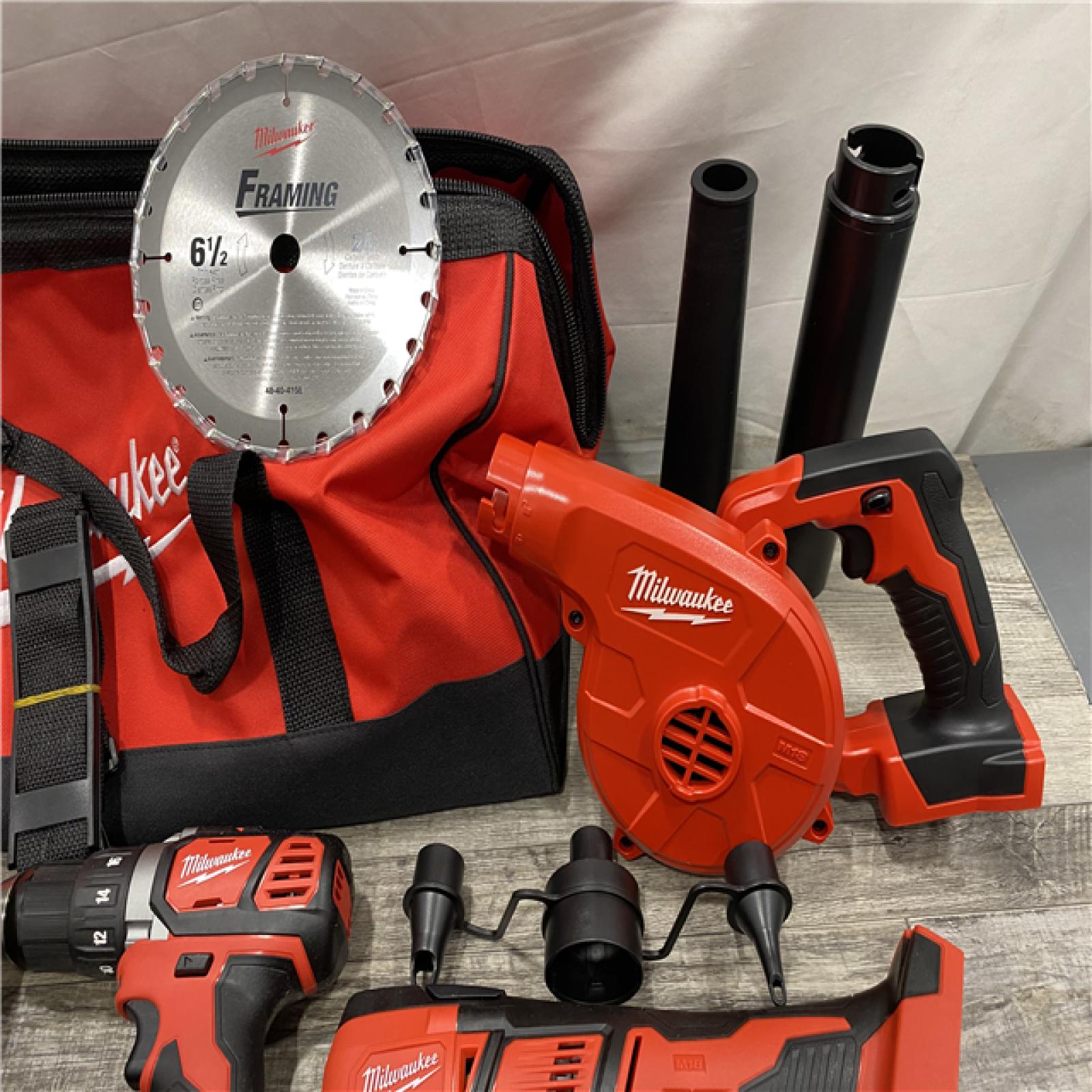 AS-IS Milwaukee 18-Volt Lithium-Ion Cordless (9-Tool) Combo Kit