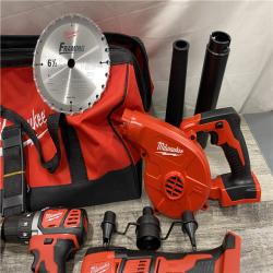 AS-IS Milwaukee 18-Volt Lithium-Ion Cordless (9-Tool) Combo Kit