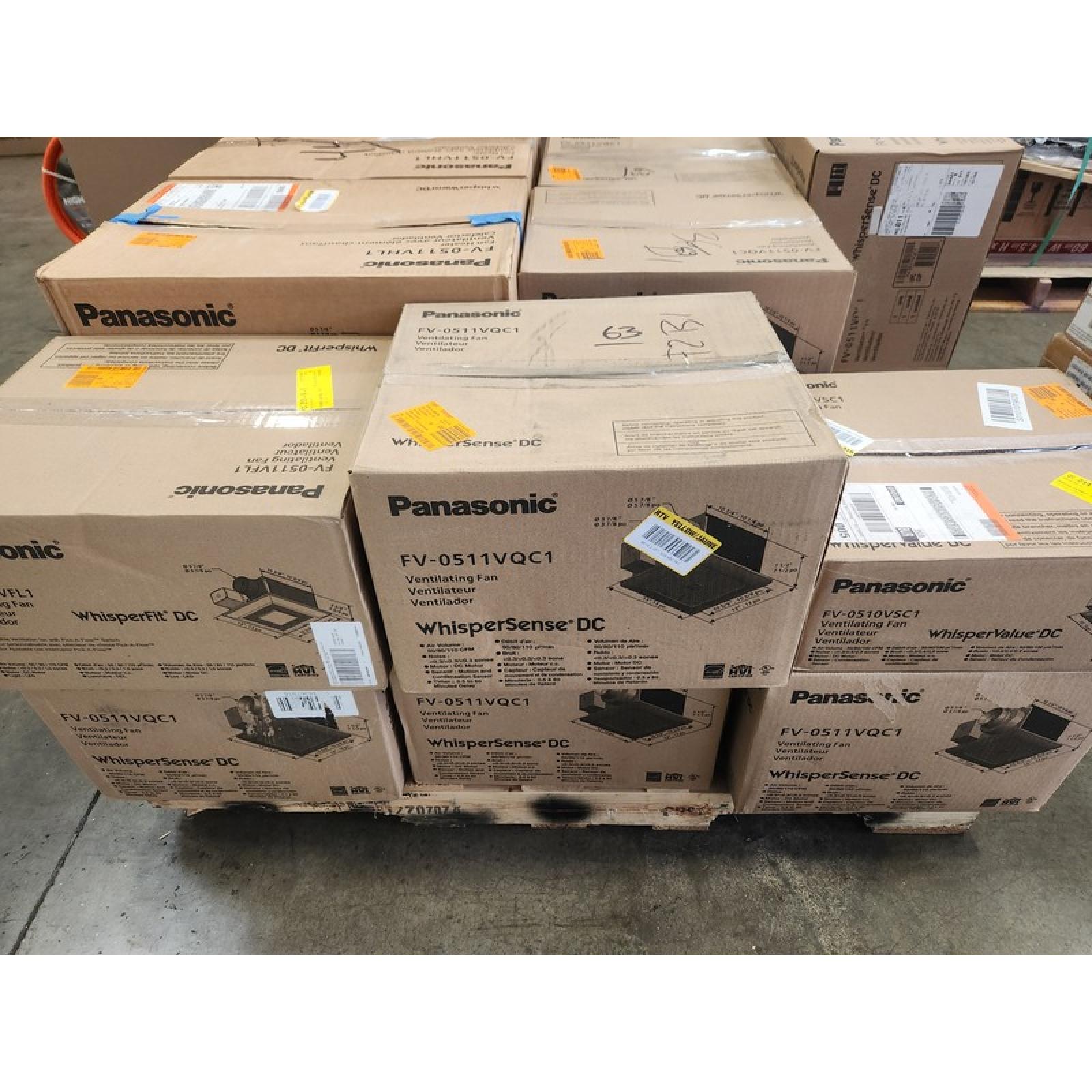 Phoenix NEW Mixed Panasonic Ventilator fans and Heaters Pallet (17-Total)