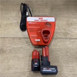 AS-IS Milwaukee FUEL 12-Volt Lithium-Ion Brushless Cordless Hammer Drill and Impact Driver Combo Kit