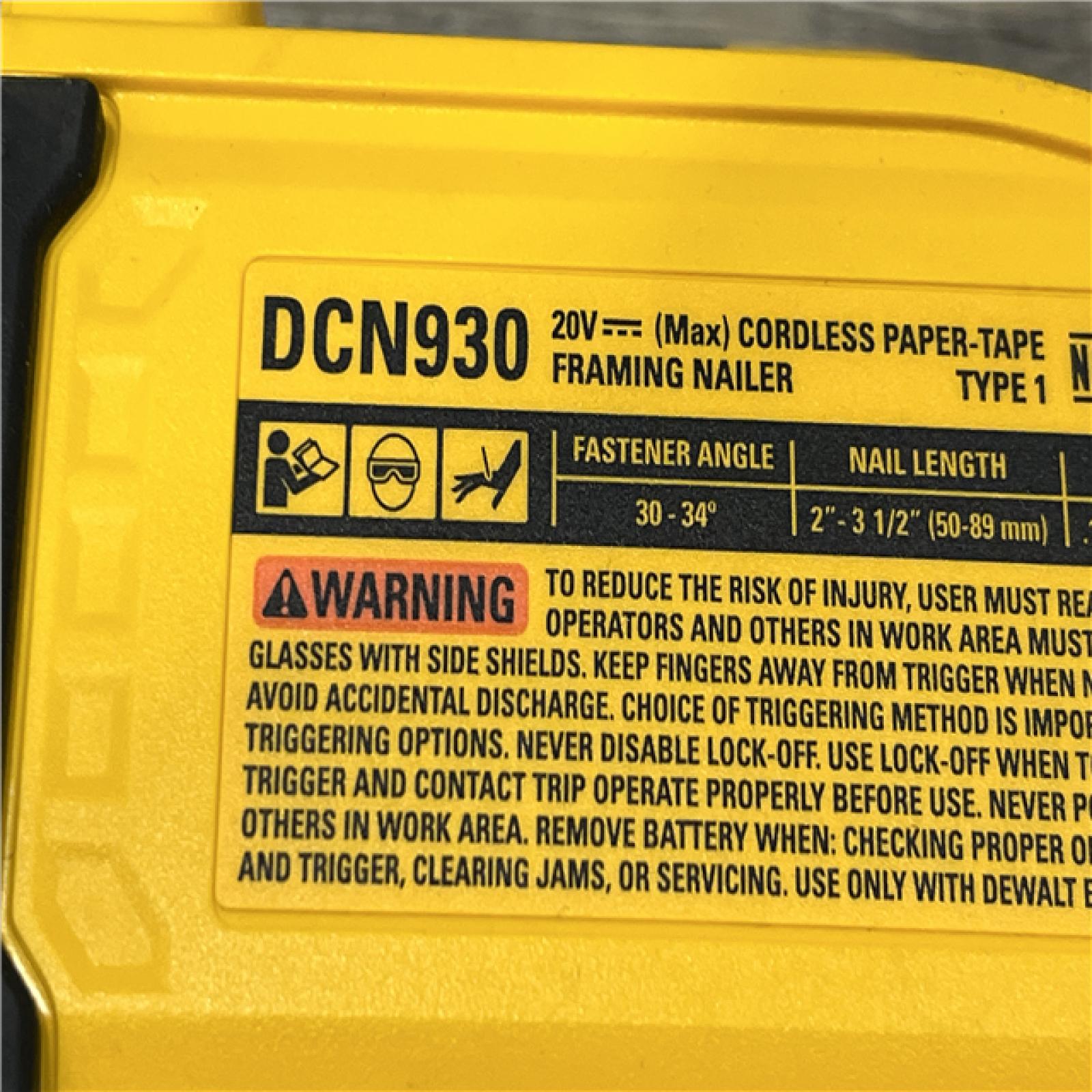 AS-IS DEWALT 20V 30 Degree Cordless Framing Nailer (Tool-Only)