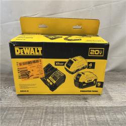 NEW - DEWALT 20V MAX Lithium-Ion Starter Kit with 4.0 Ah and 5.0 Ah Batteries and Charger